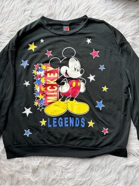 Vintage 80s Land N Sea Mickey Mouse Legends Disney Graphic Sweatshirt